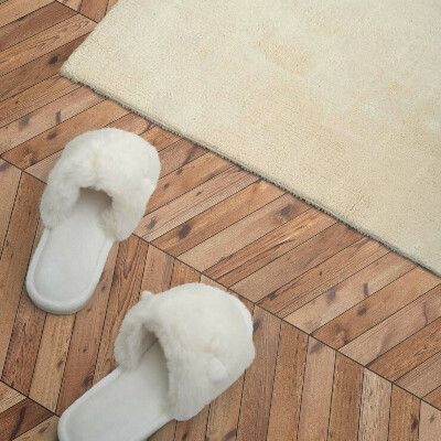 Revêtement mural pvc Motif de planche diagonale élégant