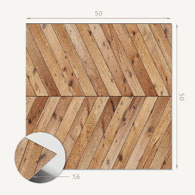 Revêtement mural pvc Motif de planche diagonale élégant