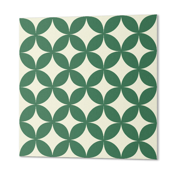 Panneau mural Motif en maille avec des feuilles