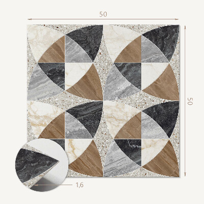 Revêtement mural pvc Motifs de carreaux géométriques