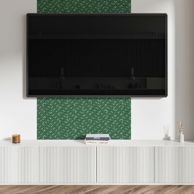 Panneau décoratif Motif à chevrons élégant sur les carreaux