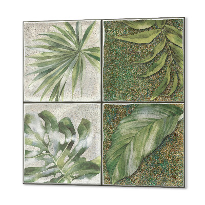Revêtement mural pvc Motif de tuile de feuille