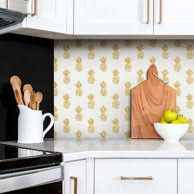Panneau décoratif Ananas de dessin animé doré