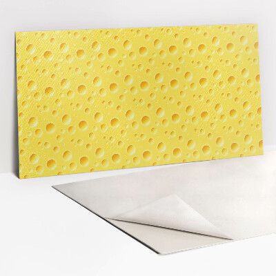 Panneau décoratif Fromage jaune avec des trous