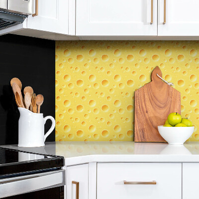 Panneau décoratif Fromage jaune avec des trous