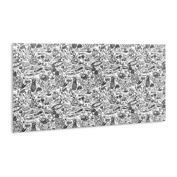 Panneau mural Abstraction en noir et blanc