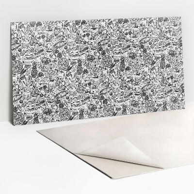 Panneau mural Abstraction en noir et blanc