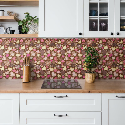 Panneau décoratif Coeurs colorés