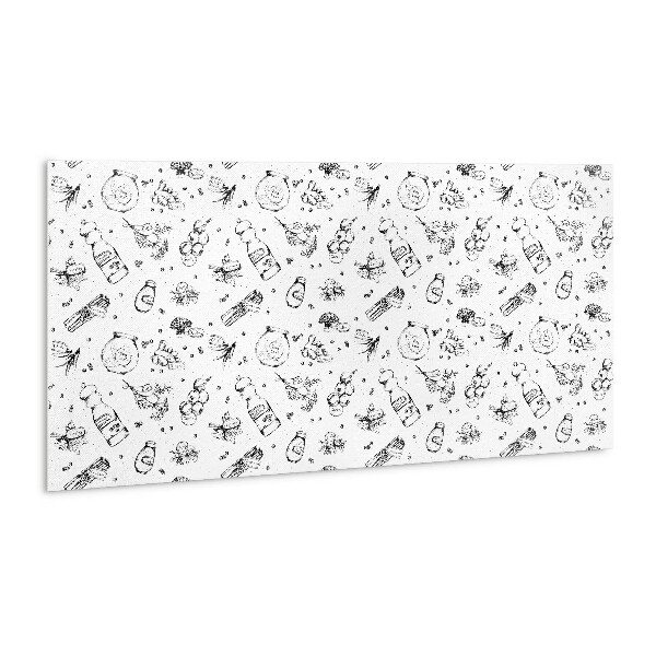 Panneau mural Abstraction en noir et blanc