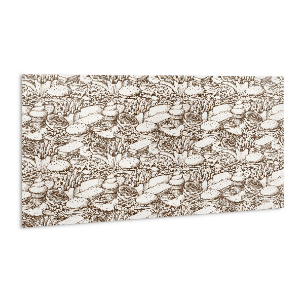 Revêtement mural pvc Nourriture abstraite brune