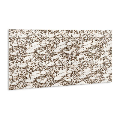 Revêtement mural pvc Nourriture abstraite brune