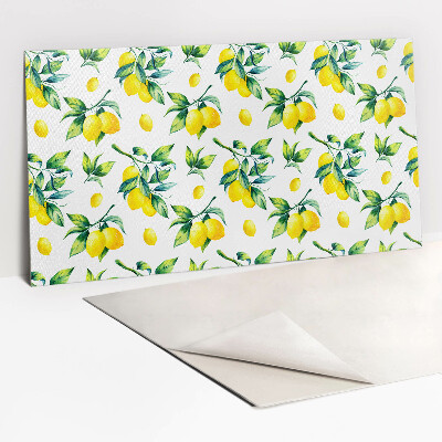 Panneau décoratif Brins de feuilles et de citrons
