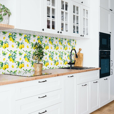 Panneau décoratif Brins de feuilles et de citrons