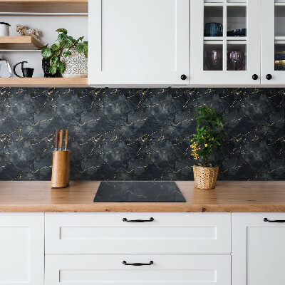 Panneau décoratif Marbre avec de l'or