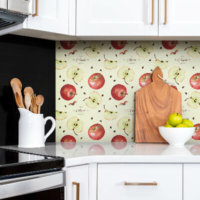 Panneau mural pommes rouges