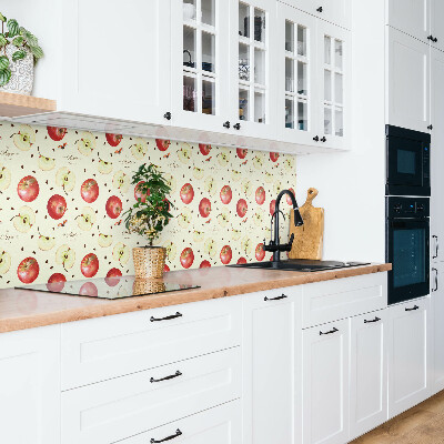Panneau mural pommes rouges