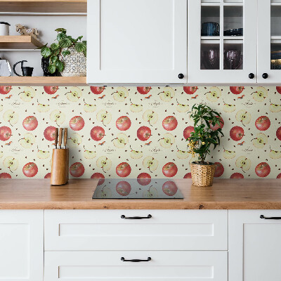 Panneau mural pommes rouges