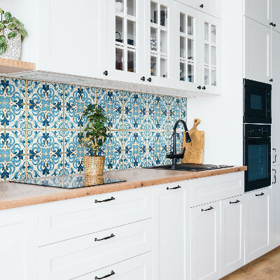 Panneau décoratif Ornement bleu et or