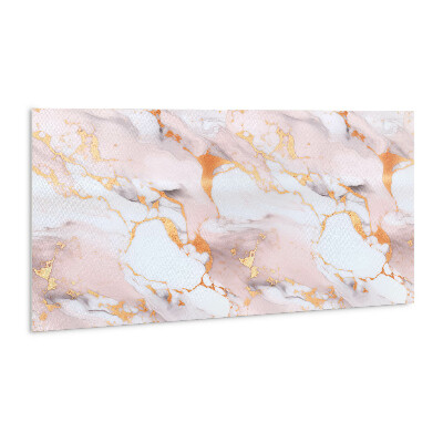 Revêtement mural pvc Marbre pastel et or