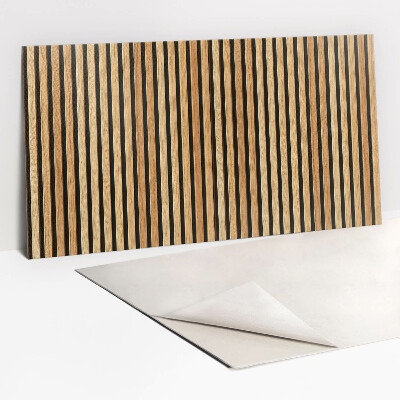 Revêtement mural pvc planches à lamelles de bois