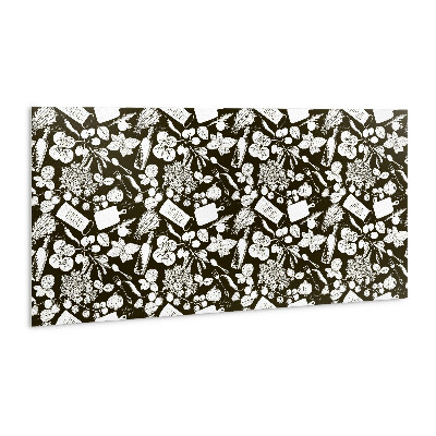Revêtement mural pvc Légumes de dessins animés en noir et blanc