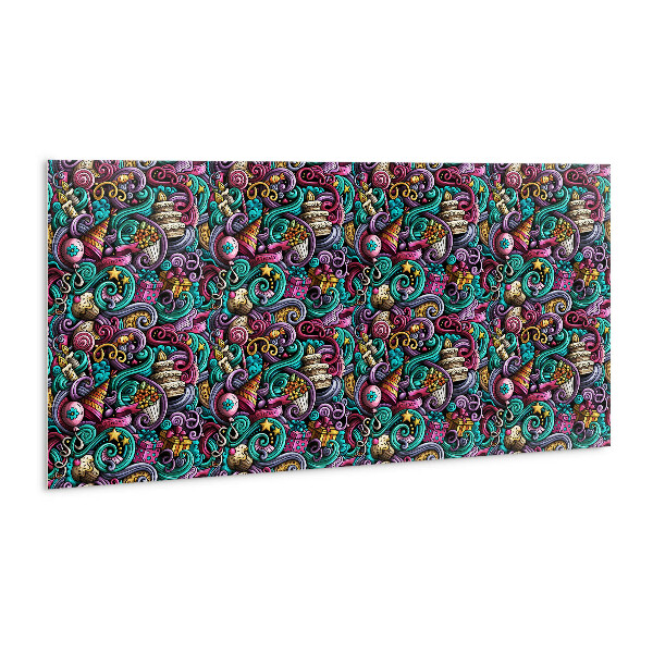 Panneau mural Accessoires d'anniversaire abstraits