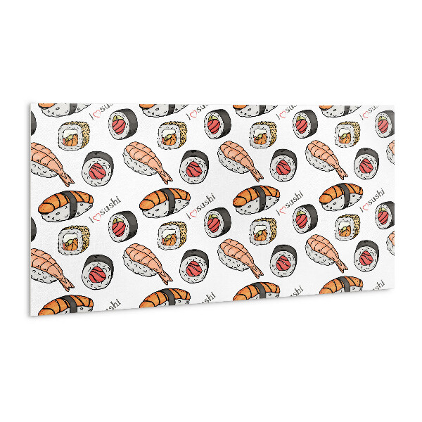 Panneau décoratif Sushis de dessin animé