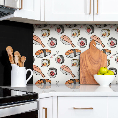 Panneau décoratif Sushis de dessin animé