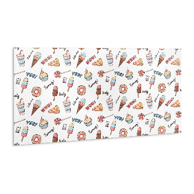 Panneau mural Glaces et cupcakes