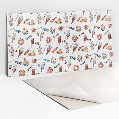 Panneau mural Glaces et cupcakes