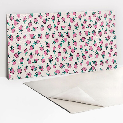 Revêtement mural pvc Fraises roses