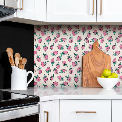 Revêtement mural pvc Fraises roses