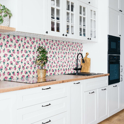 Revêtement mural pvc Fraises roses