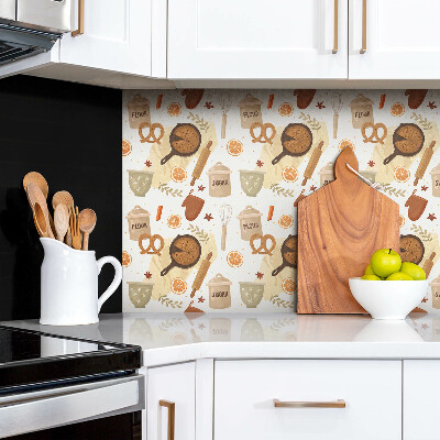 Panneau mural Sucre, farine et produits de boulangerie