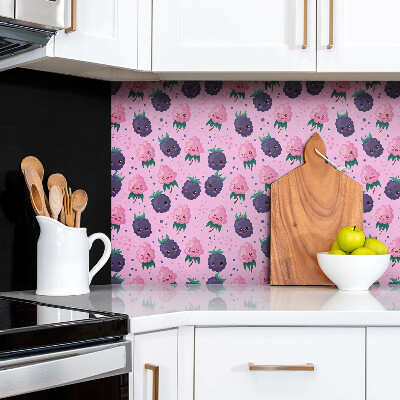 Panneau décoratif Fruits roses de dessin animé