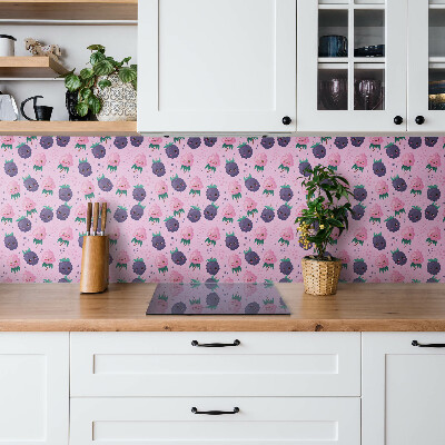 Panneau décoratif Fruits roses de dessin animé