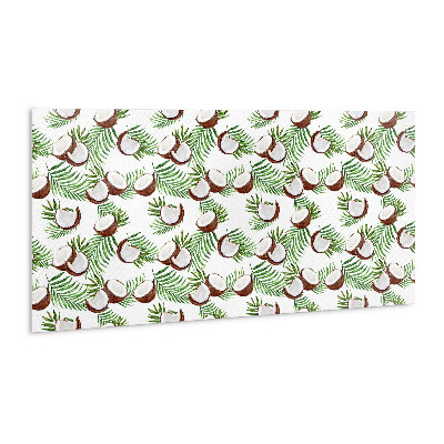 Panneau mural Noix de coco et palmiers