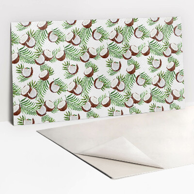 Panneau mural Noix de coco et palmiers