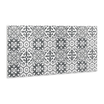 Revêtement mural pvc Carreaux gris à motif portugais