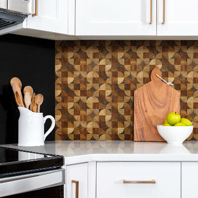 Revêtement mural pvc Nuances de bois brun