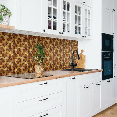 Revêtement mural pvc Nuances de bois brun