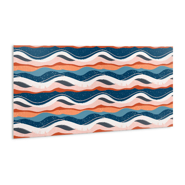 Panneau décoratif Vagues colorées abstraites
