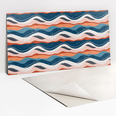 Panneau décoratif Vagues colorées abstraites