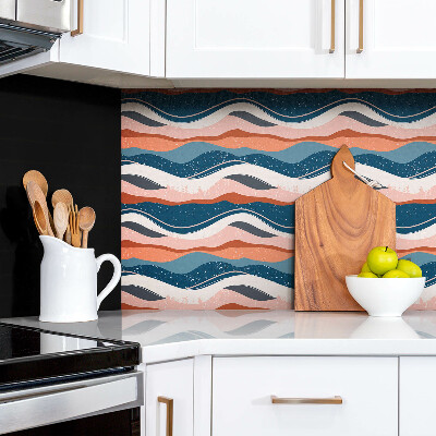 Panneau décoratif Vagues colorées abstraites