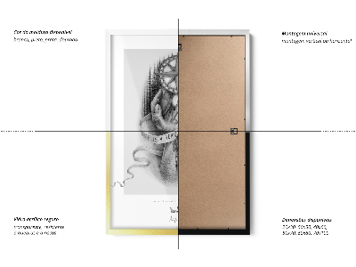 Cadre photo blanc 40x60 cm