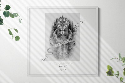 Cadre photo blanc 50x50 cm