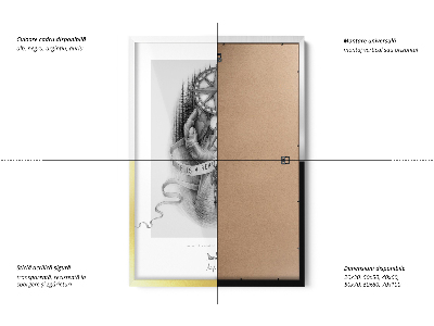 Cadre photo blanc 50x50 cm