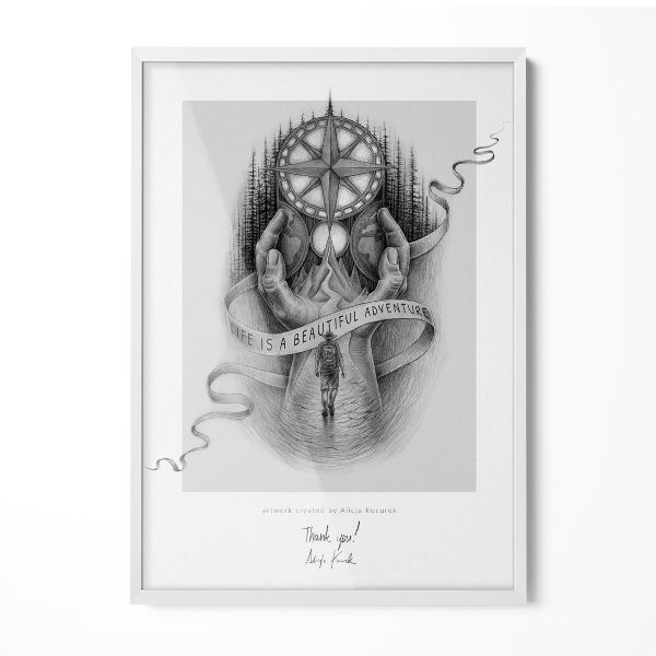Cadre photo blanc 50x70 cm