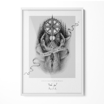 Cadre photo blanc 50x70 cm