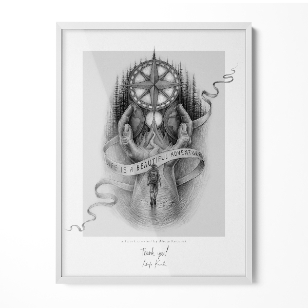 Cadre photo blanc pour le mur 60x80 cm